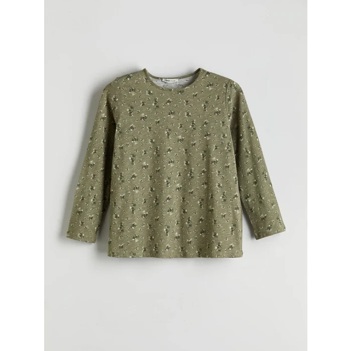 LCW Grace Haki Bisiklet Yaka Çiçekli Kadın Bluz