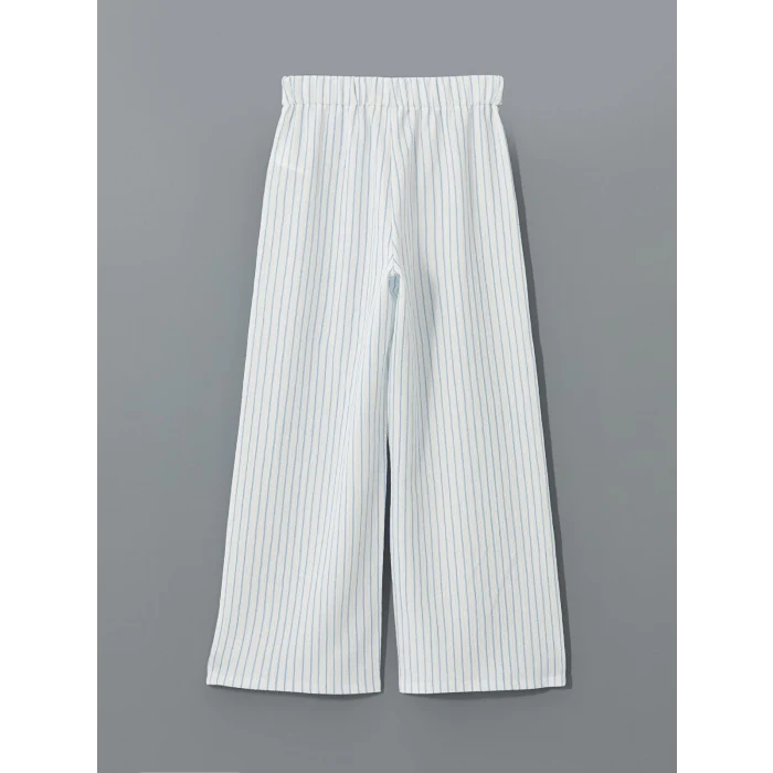 LCW Kids Mavi Beli Lastikli Kız Çocuk Pantolon