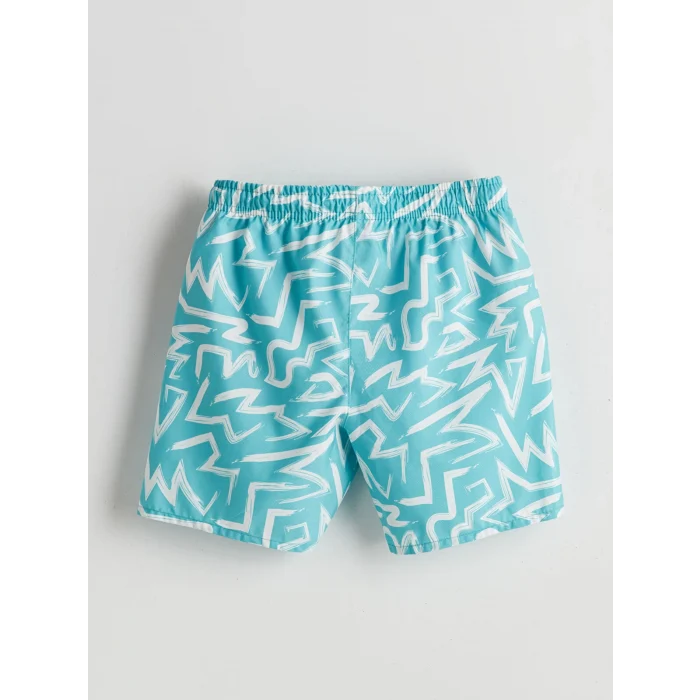 LCW Kids Turkuaz Hızlı Kuruyan UV Korumalı Erkek Çocuk Deniz Şortu