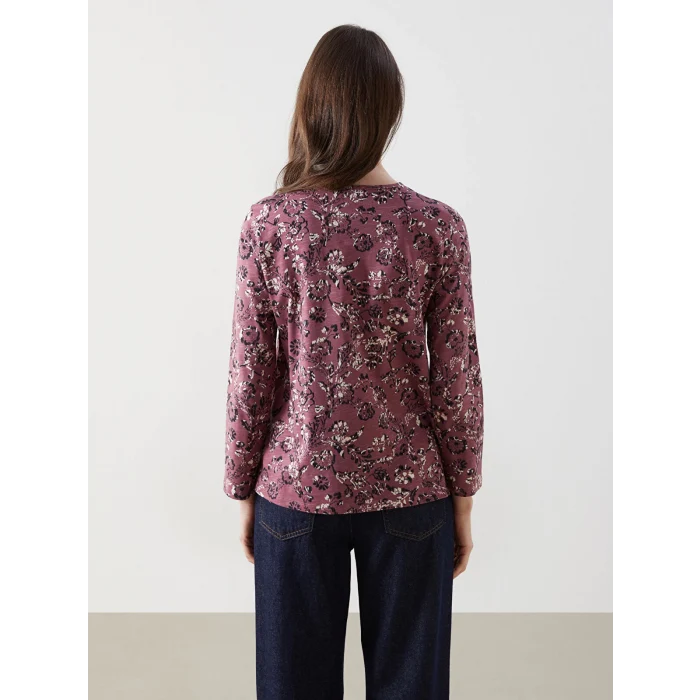 LCW Grace Mürdüm Bisiklet Yaka Çiçekli Kadın Bluz