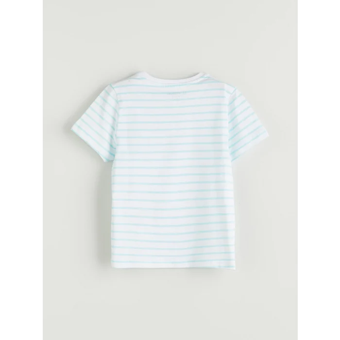 LCW Kids Beyaz Baskılı Erkek Çocuk Şortlu Pijama Takımı