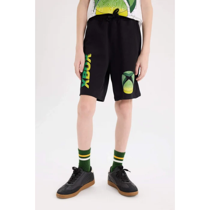 Defacto E4191 Beyaz Erkek Çocuk Xbox 2li Takım Kısa Kollu Tişört Beli Lastikli Şort