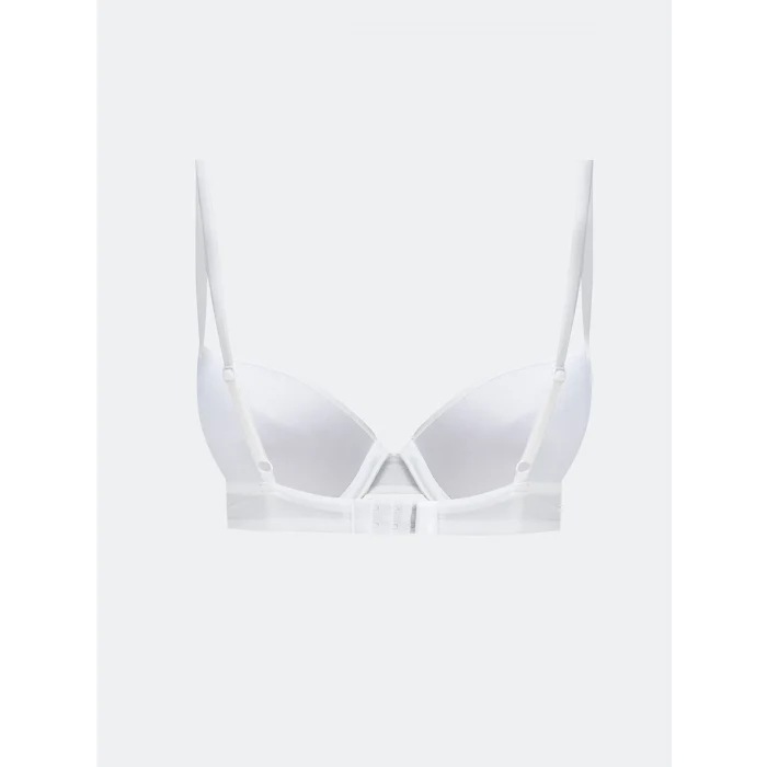 LCW DREAM Beyaz Balenli Yarım Dolgulu Düz Tişört Sütyen