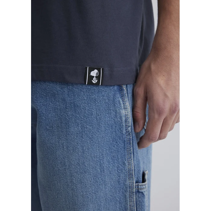 Mavi 0612660-70726 Peanuts Baskılı Mavi Tişört