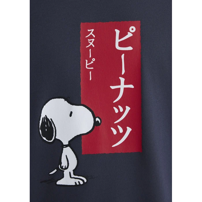 Mavi 0612660-70726 Peanuts Baskılı Mavi Tişört