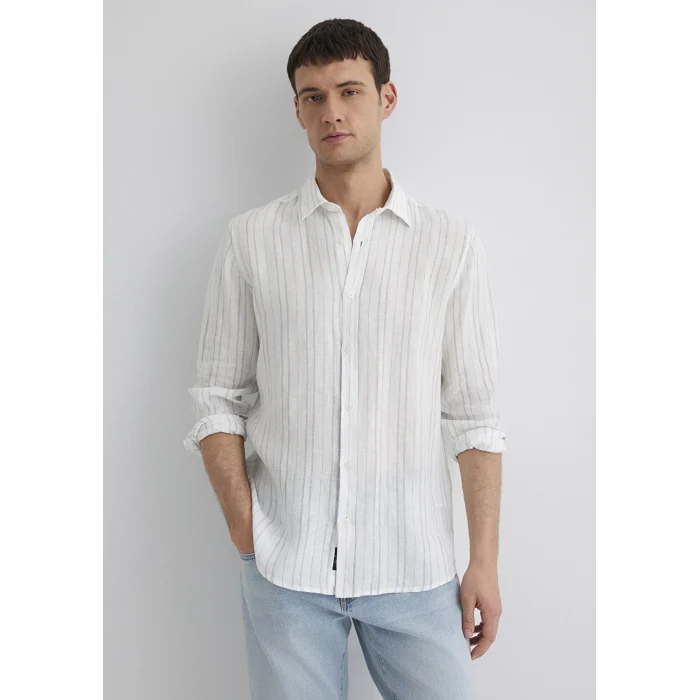 Mavi 0211525-89288 Çizgili Mavi Gömlek