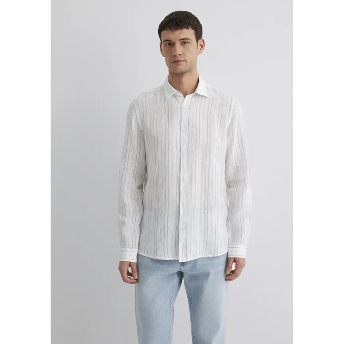 Mavi 0211525-89288 Çizgili Mavi Gömlek