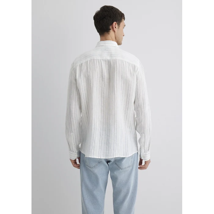 Mavi 0211525-89288 Çizgili Mavi Gömlek