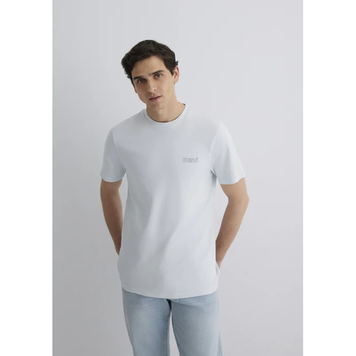 Mavi 0610360-89288 Mavi Logo Baskılı Mavi Tişört