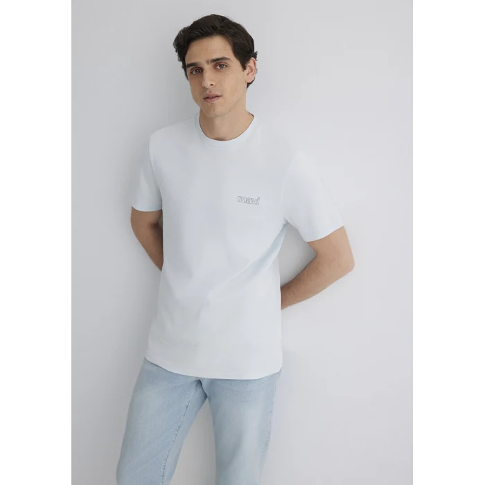 Mavi 0610360-89288 Mavi Logo Baskılı Mavi Tişört