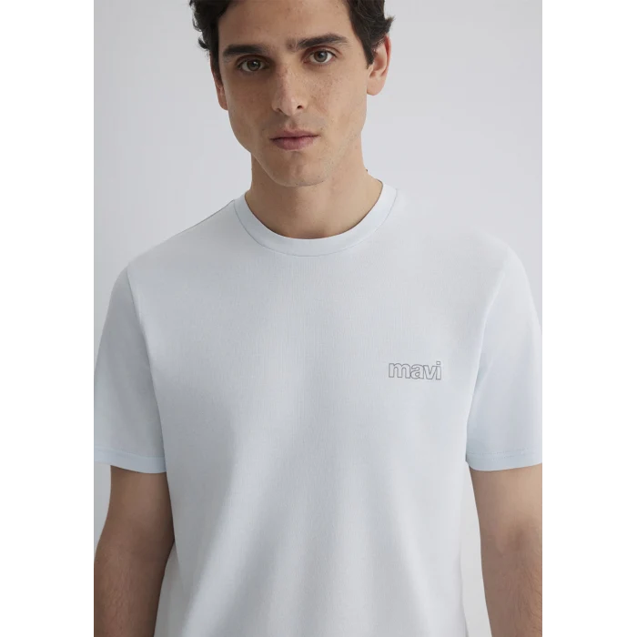 Mavi 0610360-89288 Mavi Logo Baskılı Mavi Tişört