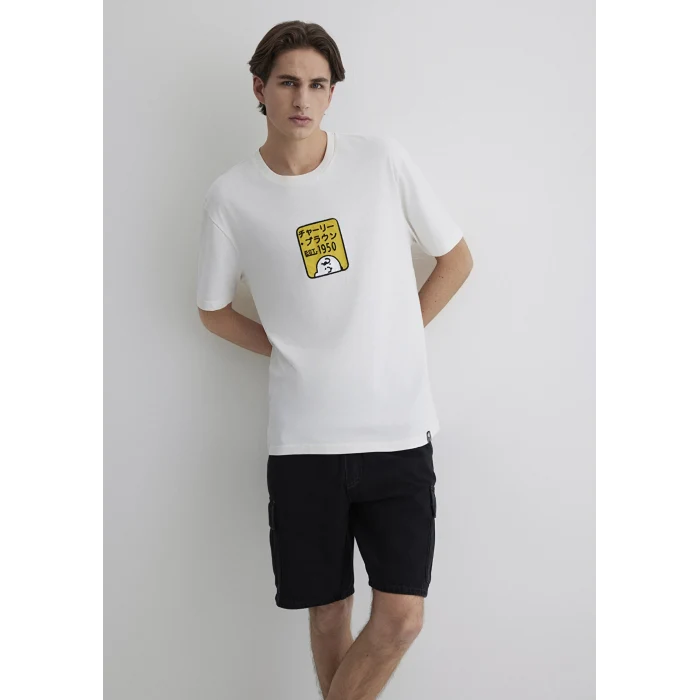 Mavi 0612659-70057 Peanuts Baskılı Ekru Tişört