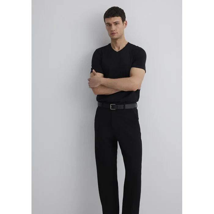 Mavi 065586-900 Siyah Basic V Yaka Tişört