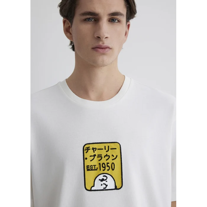 Mavi 0612659-70057 Peanuts Baskılı Ekru Tişört