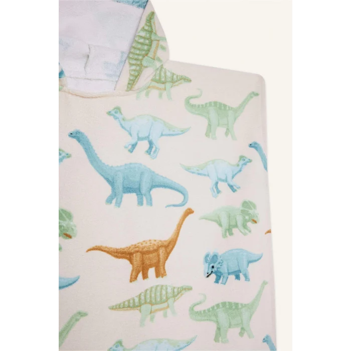 Defacto E3925 Bej Erkek Çocuk Desenli Pamuklu Panço Havlu