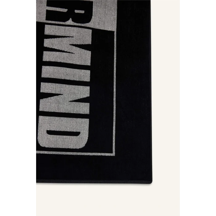 Defacto W8339 Siyah Erkek Pamuklu Plaj Havlusu