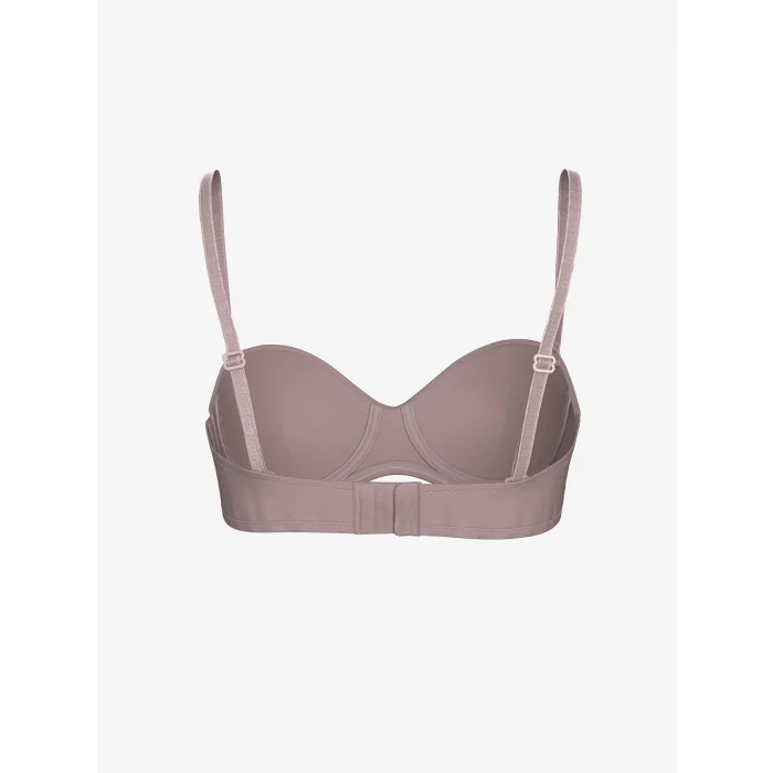 LCW DREAM Lila Balenli Dolgusuz Düz Straplez Sütyen