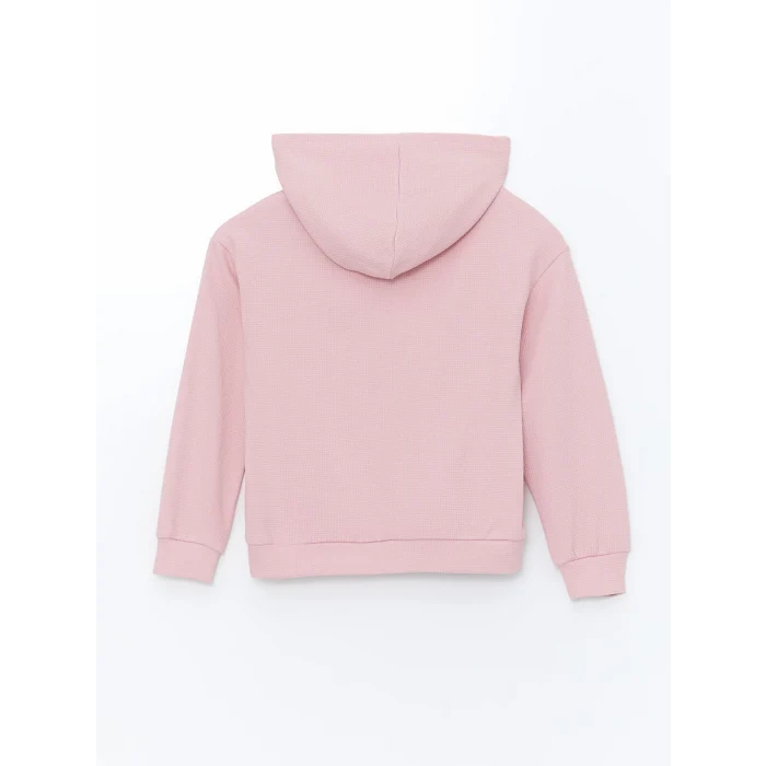 LCW Kids Pembe Kapüşonlu Kız Çocuk Sweatshirt ve Tayt