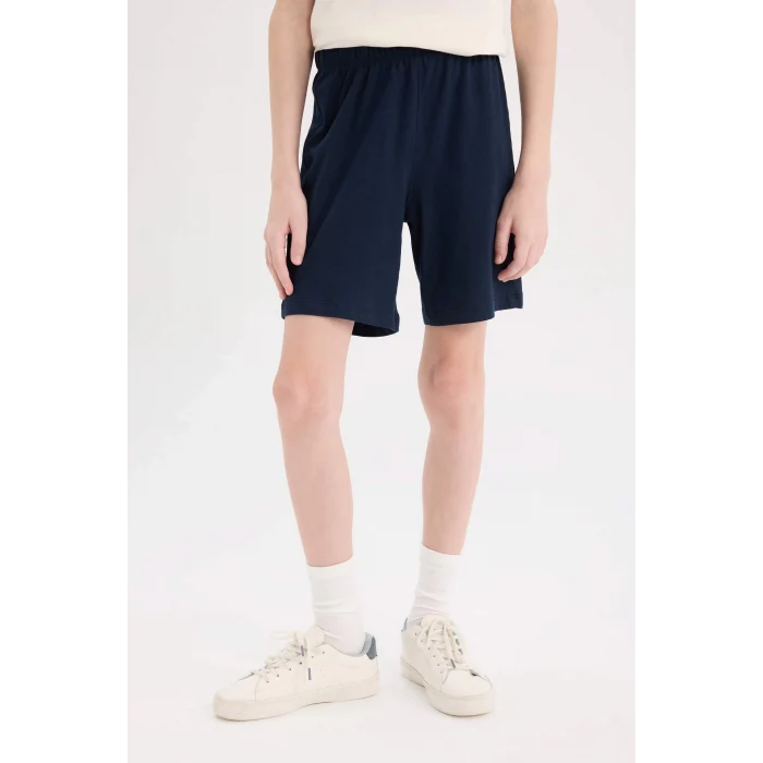 Defacto E4691 Ekru Erkek Çocuk 2li Takım Baskılı Kısa Kollu Tişört Esnek Belli Şort