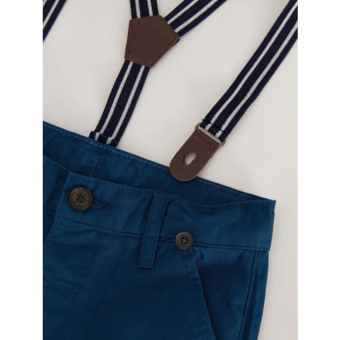 LCW baby Beyaz Kısa Kollu Baskılı Erkek Bebek 4lü Takım