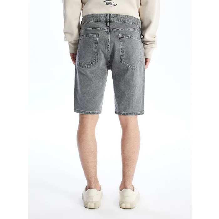 XSIDE Antrasit Standart Kalıp Erkek Jean Şort