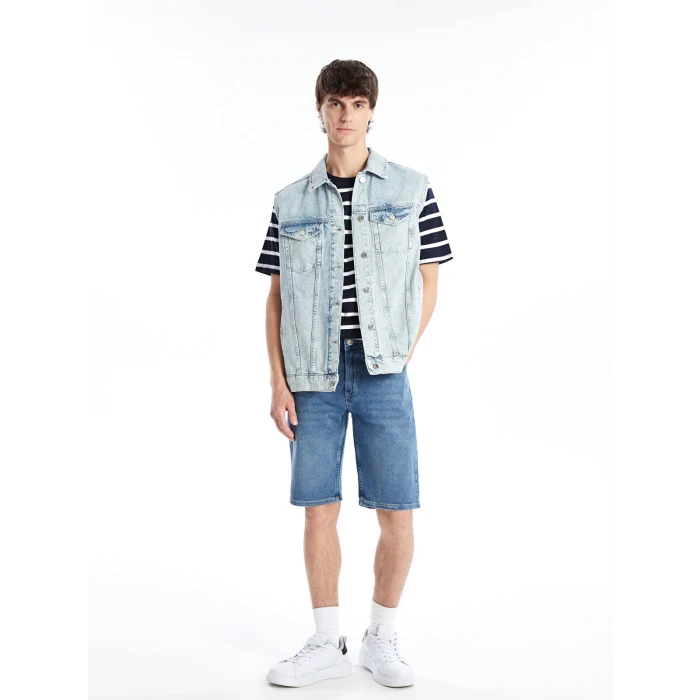 LCW Jeans Indigo Standart Kalıp Erkek Jean Şort