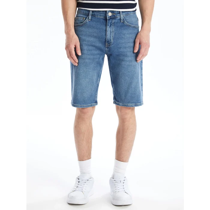 LCW Jeans Indigo Standart Kalıp Erkek Jean Şort
