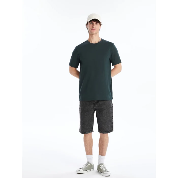 LCW Jeans Gri Standart Kalıp Erkek Jean Şort