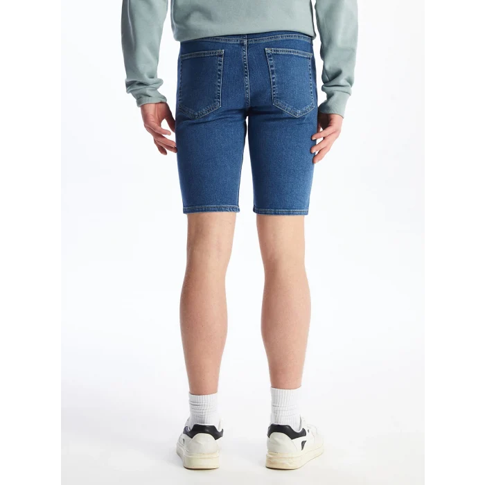 LCW Jeans Indigo Slim Fit Erkek Jean Şort