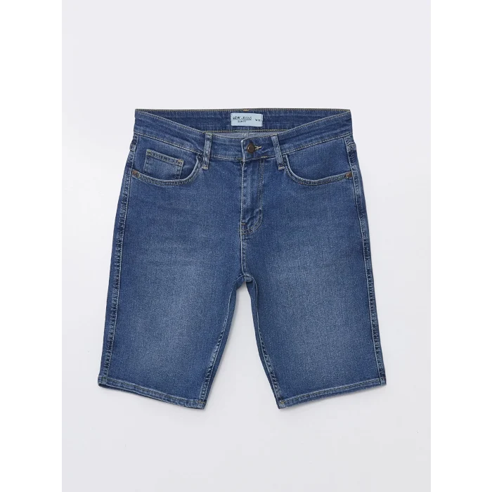 LCW Jeans Indigo Slim Fit Erkek Jean Şort