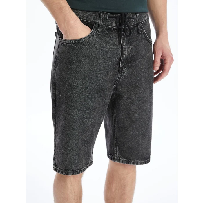 LCW Jeans Gri Standart Kalıp Erkek Jean Şort