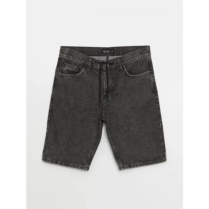 LCW Jeans Gri Standart Kalıp Erkek Jean Şort