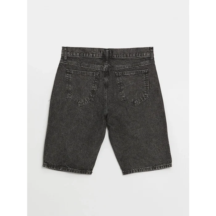 LCW Jeans Gri Standart Kalıp Erkek Jean Şort