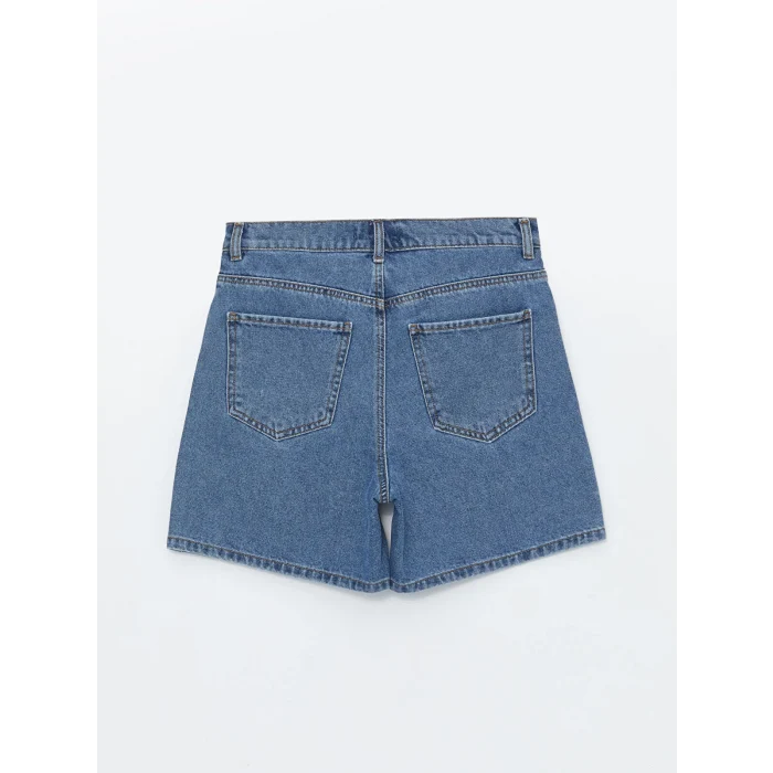 LCW Jeans Indigo Bermuda Fit Kadın Jean Şort