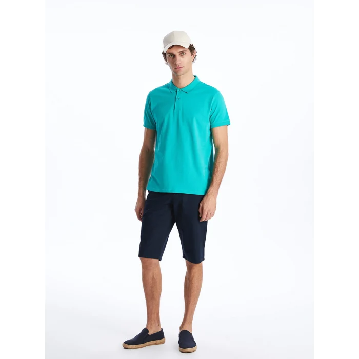 LCWAIKIKI Classic Lacivert Rahat Kalıp Gabardin Erkek Bermuda Şort