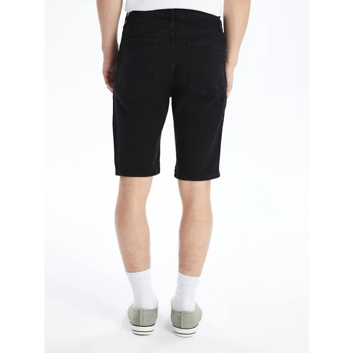 LCW Jeans Siyah Standart Kalıp Erkek Jean Şort
