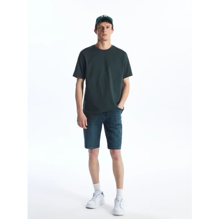 LCW Jeans Indigo Slim Fit Erkek Jean Şort