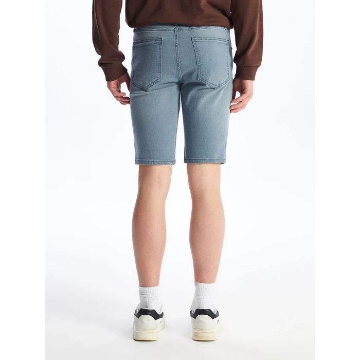 LCW Jeans Gri Slim Fit Erkek Jean Şort