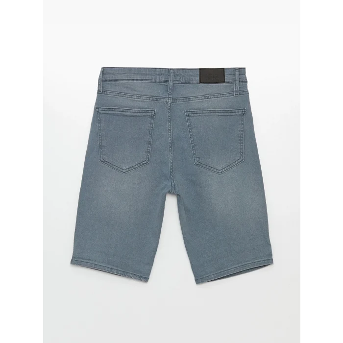 LCW Jeans Gri Slim Fit Erkek Jean Şort