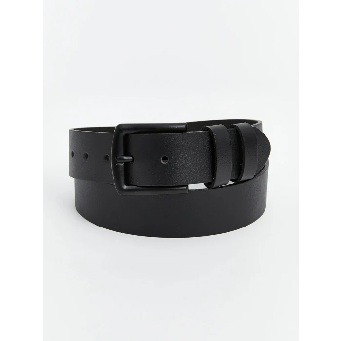 LCW ACCESSORIES Siyah Hakiki Deri Erkek Kemer