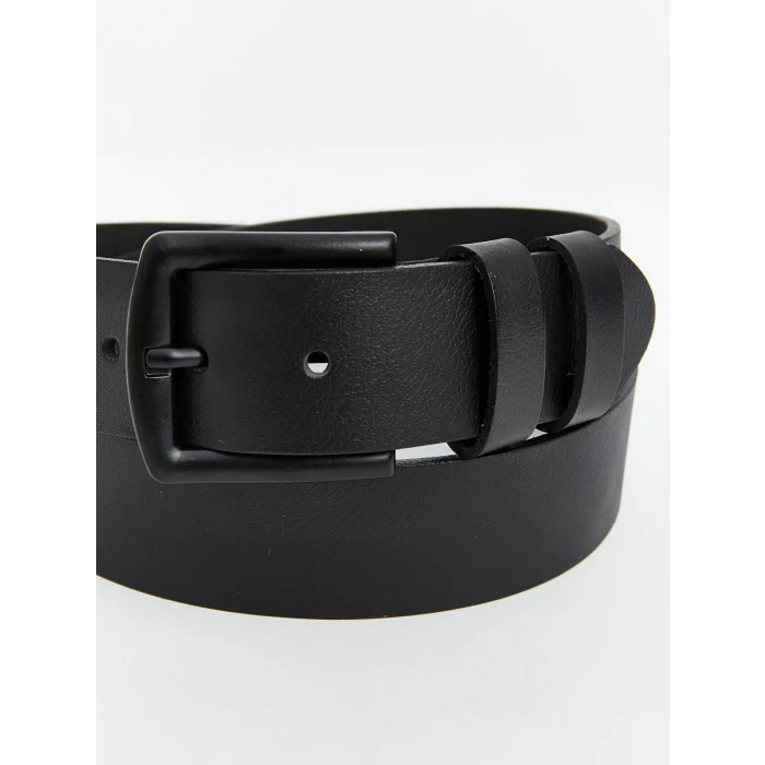 LCW ACCESSORIES Siyah Hakiki Deri Erkek Kemer