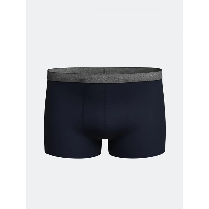 LC WAIKIKI Lacivert Standart Kalıp Pamuklu Esnek Erkek Boxer 3lü
