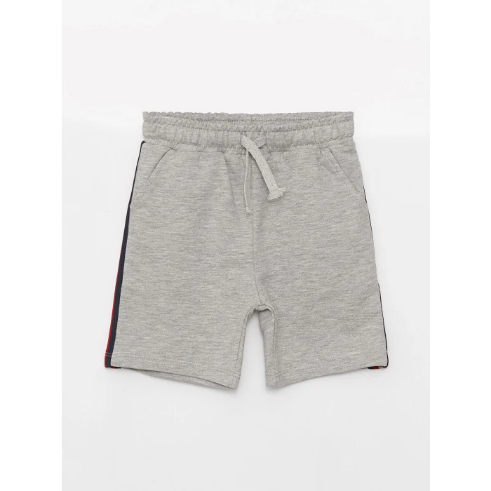 LCW baby Gri Bisiklet Yaka Erkek Bebek Takım