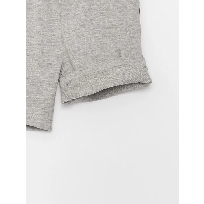 LCW baby Gri Bisiklet Yaka Erkek Bebek Takım