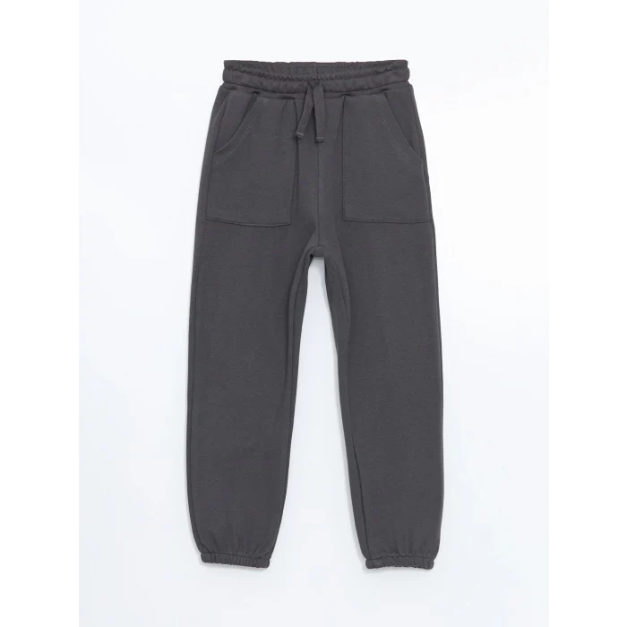 LCW Kids Antrasit Beli Lastikli Erkek Çocuk Kargo Eşofman Altı