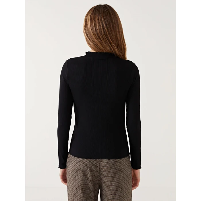 LCW Modest Siyah Dik Yaka Kadın Body