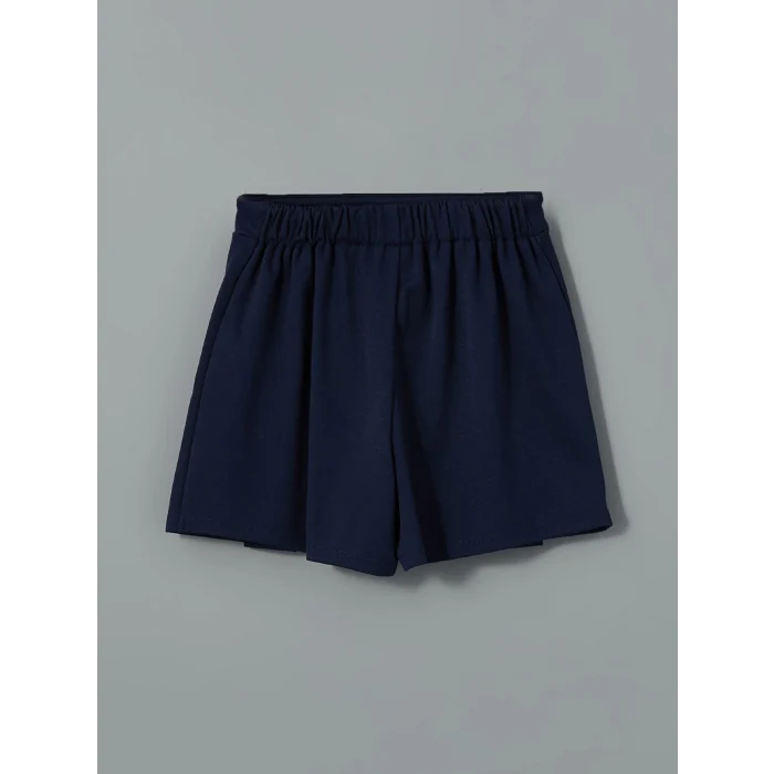 LCW Kids Ekru Marine Life Baskılı Kız Çocuk Tişört ve Şort Etek