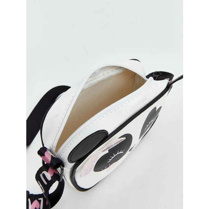 LCW ECO Beyaz Hayvan Figürlü Kız Çocuk Omuz Çantası