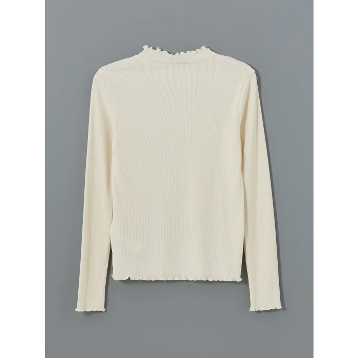 LCW Modest Ekru Dik Yaka Kadın Body