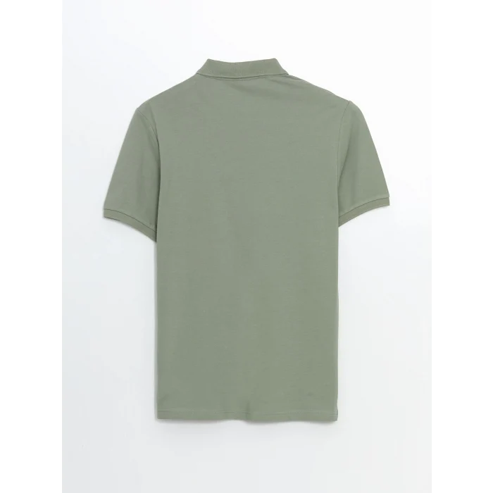 LCWAIKIKI Classic Yeşil Polo Yaka Kısa Kollu Pike Erkek Tişört